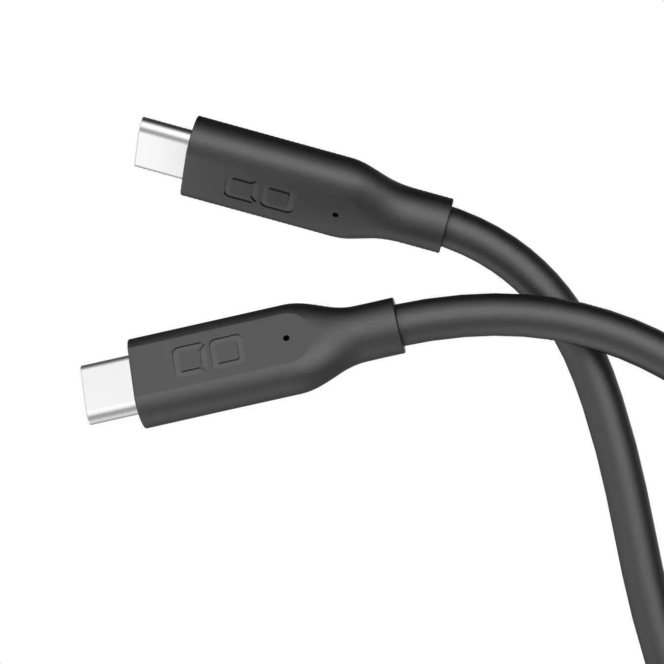 2本の黒いUSB-Cケーブル