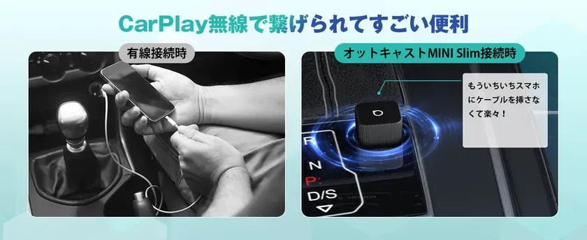 ワイヤレス接続を説明する画像