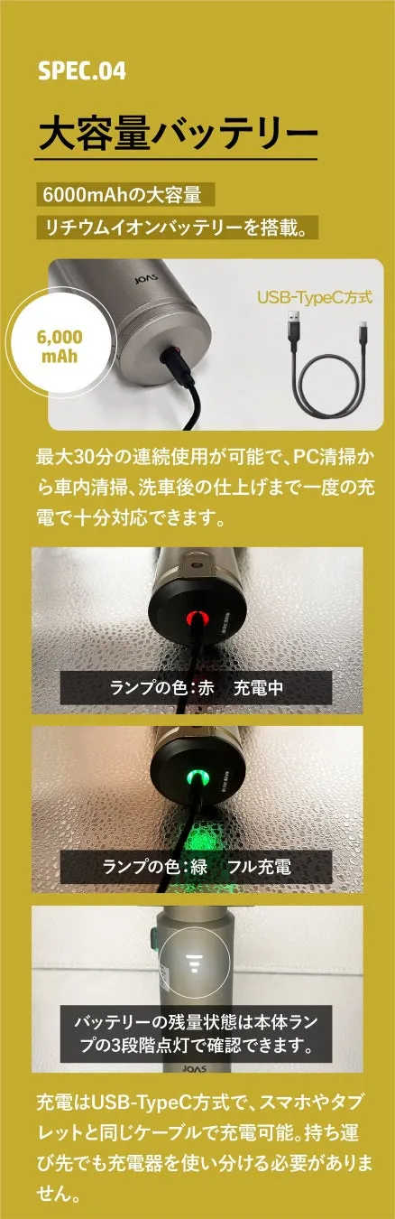 大容量バッテリー SPEC.04